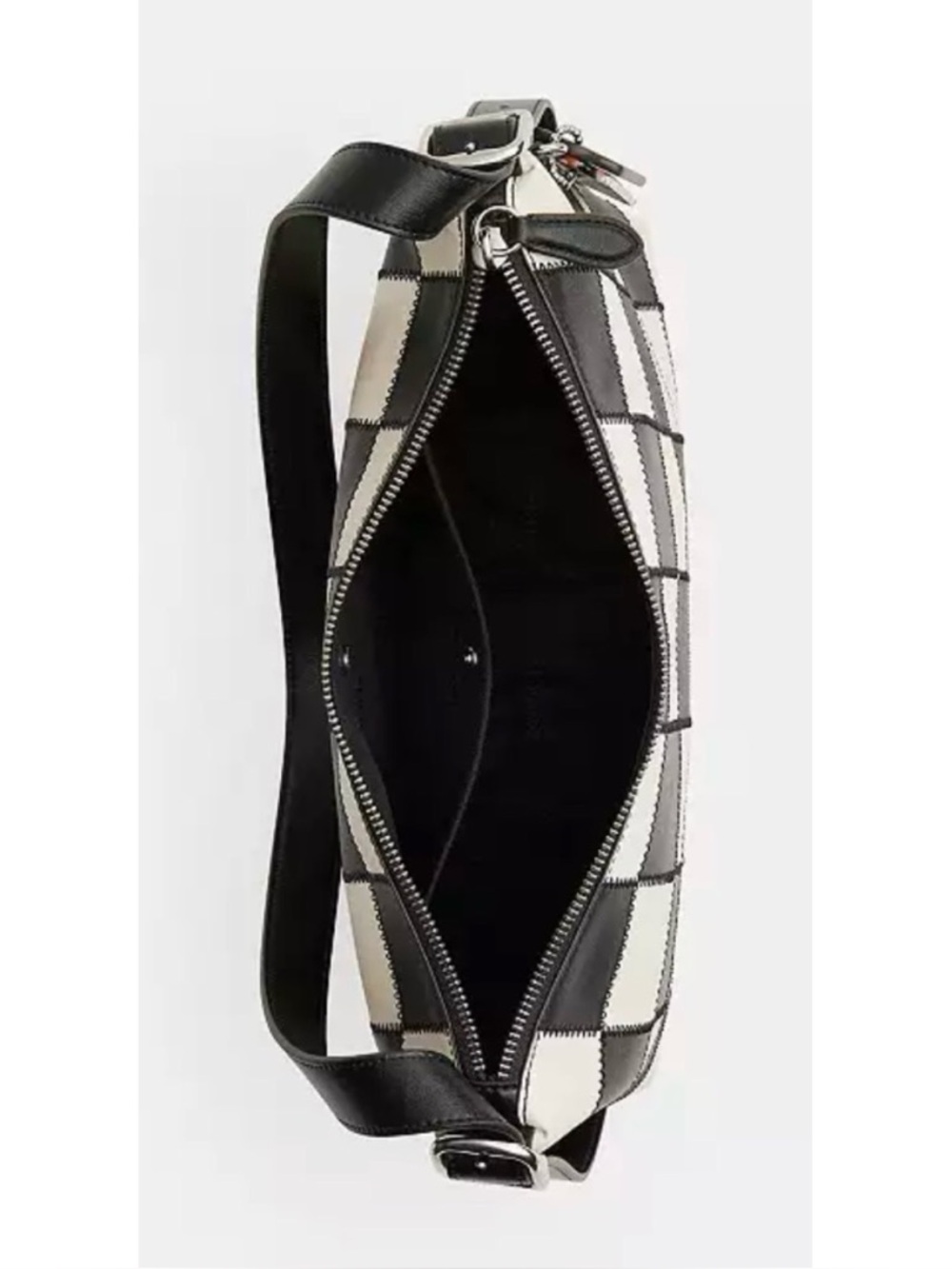 COACH Alter/Ego Slouchy Shoulder Bag, BLACK/ CHALK - Picture 12 of 13